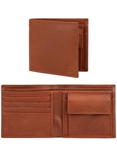 اشتري SLIMTA Men's Genuine Leather Wallet with 6 Card Slots Slim Bifold Wallet for Men Leather Wallet Stylish and Durable Men's Wallet في الامارات