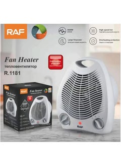 Buy RAF Electric Heater & Fan R.1181, 2000 Watt, 220v, 50Hz, White in Egypt