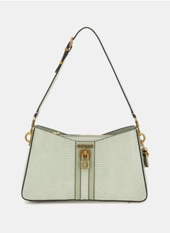 Buy GUESS GINEVRA NUDE SHOULDER BAG GREEN in Saudi Arabia