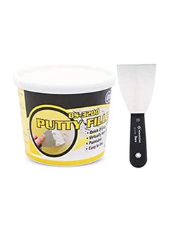 اشتري BOSSIL All-Purpose Putty, Putty Filler, Spackling for Drywall, Quick Drying, Designed for Interior and Exterior Home Use, Paintable, Permanent, Non-Shrinking, 500g & 3" Wall Scrapper في الامارات