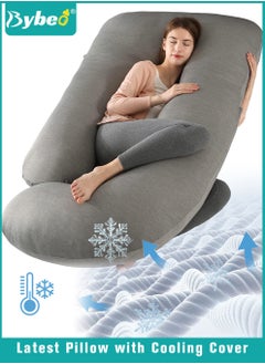 Buy Pregnancy Pillow with Cooling Cover, Maternity Pillows for Sleeping, U-Shaped Body Support for Back, Hips, Legs, Belly,a Must Have for Pregnant Women in UAE