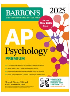 Buy AP Psychology Premium, 2025: Prep Book for the New 2025 Exam with 3 Practice Tests + Comprehensive Review + Online Practice in UAE