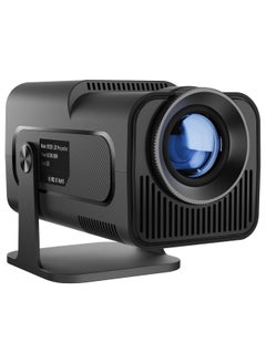 Buy HY320 Mini Portable Auto Keystone Projector, 4K FHD 1080P Smart Projector Support 10000 Lumens with WiFi 6, BT 5.0, 180 Degree Rotation, Built-in Android 11.0 in UAE