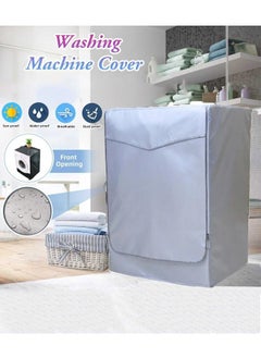 Buy Washing Machine Cover, Sunscreen Dustproof Cover For Front Load Washer Protection For Home Laundry Grey 8-10KG in Saudi Arabia