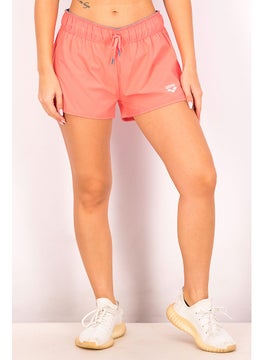 Buy Women Drawstring Active Shorts, Pink in Saudi Arabia