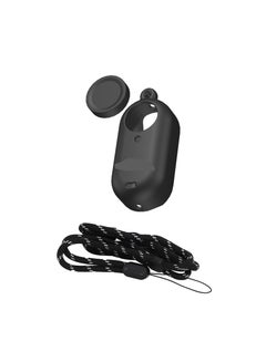 اشتري GO 3 Action Camera Silicone Cover, Lens Protector, Neck Strap Bundle for Insta360 Go 3 Action Camera Outdoor/Travel Accessories, Anti-Scratch & Protective Skin(Black) في الامارات