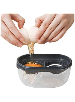 اشتري Egg White Separator Yolk Filter Storage Box Plastic Kitchen Gadget Cooking Tool Beater Extractor في السعودية