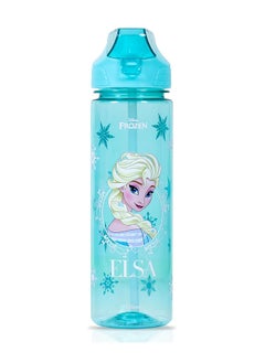 اشتري Disney Frozen Princess Elsa 2-In-1 Tritan Water Bottle - Baby Green (650ml) في الامارات