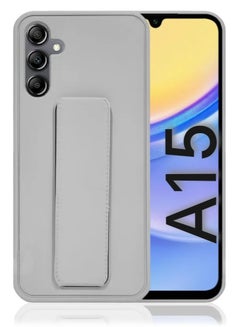 Buy Case Cover For Samsung Galaxy A15 With Magnetic Hand Grip 3 in 1 Grey in Saudi Arabia