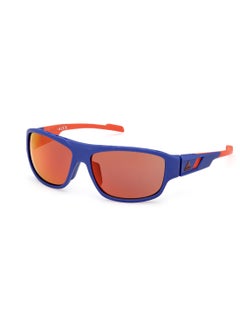 اشتري Men's Mirrored Navigator Shape Plastic Sunglasses SP004591L61 - Lens Size: 61 Mm - Matte Blue في الامارات