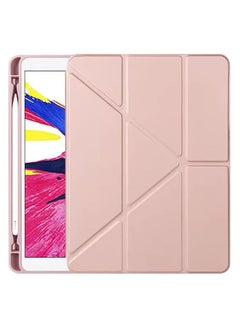 Buy Ecosystem Case for iPad Pro 12.9 Inch 2021/2020/2018 with Pen Holder, 5-in-1 Multiple Viewing Angles, Smooth Silicone Case & Soft TPU Back, Auto Sleep/Wake, Pencil 2 Charging Folio (Pink) in Egypt