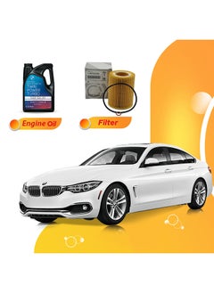 Buy 420I 5 Liters 5W30 Bmw Oil And Original Filter in UAE