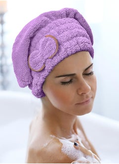 Buy Microfiber Hair Drying Caps and Stylish Design hair turbans for wet hair - Multi Color in Egypt