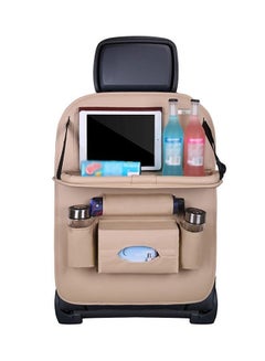 Buy Car seat storage bag, hanging bag, car with 4USB charging, rear seat back storage bag, car computer desk in Saudi Arabia