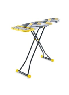 اشتري Harmony Aleece Ironing Board Ironing Table Heat Resistant Contemporary lightweight and Compact Ironing Board With Iron Rest All-Iron Frame Home Supply Space Saving Ironing Stand 38X130 Cm في الامارات