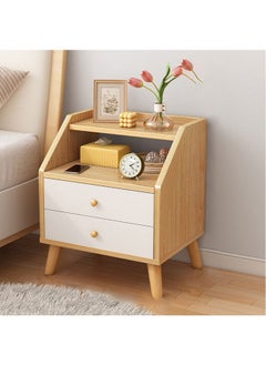 Buy Home Bedside Storage Cabinet With Drawer And Shelf in UAE