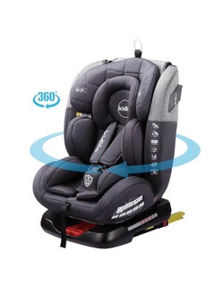 Buy Convertible Car Seat, 360° Rotating Seat, Rear-Facing or Forward-Facing Car Seat, Black in Saudi Arabia