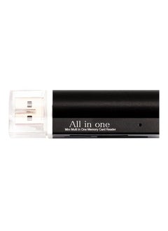 Buy Mini Multi-In-One Memory Card Reader Black in Saudi Arabia