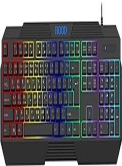 Buy Hood kb800 gaming keyboard/rgp 7 color/mic for rgb/anti ghost/2y in Egypt