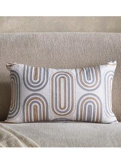 اشتري Petra Open View Embroidered Filled Cushion - 30x50 cm في السعودية