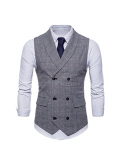 اشتري Mens Slim Fit Fashion Vest for Casual WearLight gray Light gray في السعودية