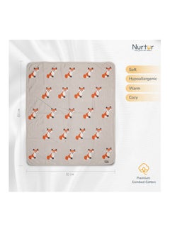 اشتري Soft Baby Blankets for Boys & Girls Blankets Unisex for Baby 100% Combed Cotton Soft Lightweight  Official Nurtur Product   TRHA24214 في السعودية