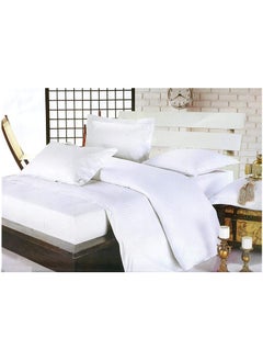 Buy Somer Field - Bus - Duvet Cover Set - Stripe Fabric - White - Best Buy (King (U.S. Standard) (06) Piece Set) in UAE