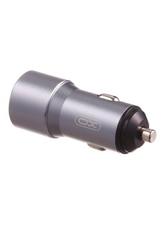 Buy XO TZ09 Car Charger with Lightning Cable - Grey in Egypt