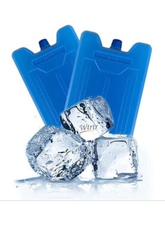 Buy 2 Pieces Ice Pack Freezer Pack Air cooler Ice Packs (Instead Of Ice) Long-Lasting Little Freeze Blocks Keep Food Fresh and Cold in Lunch Boxes in UAE