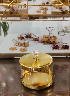 Buy Candy set 3 in 1 glass on a gold stand in Egypt