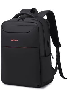 Buy 902 15.6-Inch Laptop Large Capacity Waterproof Business USB Charging Backpack, Black in Egypt