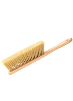 Buy Hand Broom Cleaning Brushes-Soft Bristles Dusting Brush for Cleaning Car/Bed/Couch/Draft/Garden/Furniture/Clothes, Wooden Handle in UAE