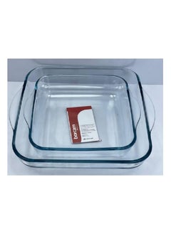 Buy A set of Pyrex thermal glass trays, 2 pieces, from Procam, in two sizes, made in Turkey in Egypt