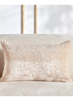 Buy Faris Nami Beaded Filled Cushion 30x50 cm in Saudi Arabia