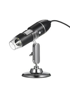 Buy 321P 1000X for IOS and Android 2 in 1 HD Digital Microscope Hand-Held Portable Microscope New 2 Million Digital Microscope with Metal Stand in Saudi Arabia