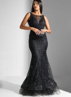 Buy Shimmer Mermaid Cut Dress in UAE