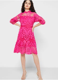 Buy Schifflli Dress With Cut Out Detail in UAE