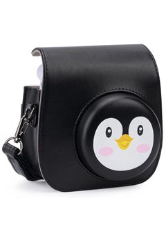 Buy PU Leather For Instax Camera Compact Case for Fujifilm Mini 11/9/8/8+ Instant Film Black Penguin in Saudi Arabia