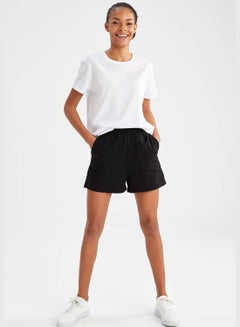 Buy Regular Hem Regular Fit Shorts in UAE