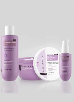 Buy Ultra Smoothing Kit | Shampoo + Hair Mask + Serum | 550ml in UAE