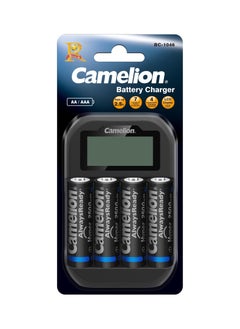 اشتري Camelion battery charger bc 1046 + aa 2500mah batteries في مصر