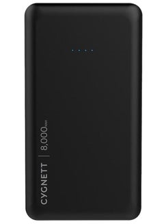 Buy 8,000mAh Power Bank Charge-Up Pocket with Integrated Type-C Cable Black in UAE