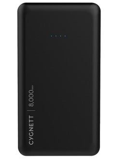 Buy 8,000mAh Power Bank Charge-Up Pocket with Integrated Type-C Cable Black in UAE