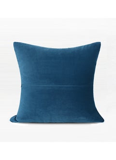 Buy Navy Matrix Velvet Cushion in UAE