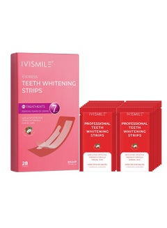 اشتري Teeth Whitening Strips Oral Hygiene Care Double Sticks Upper & Lower Teeth Strips Dental White Bleaching Tools Tooth Care في الامارات