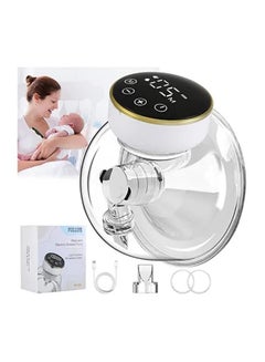 Buy Wearable Breast Pump, Hands Free Breast Pump, Electric Breast Pump, Portable Breast Pump with 3 Modes & 9 Levels, LCD Display, Wireless Breast Pump with Massage Mode, 17/ 19/ 21/ 24mm Flanges in UAE