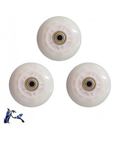 Buy Electric scooter drifting wheels set of 3 pieces-white in Saudi Arabia
