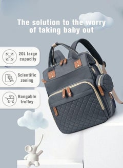 Buy New Style Baby Diaper Bag Backpack, Multifunction Diapers Changing Station for Boys Girls Outdoor and Travel, Infant Shower Gifts, Large Capacity USB Port in Saudi Arabia
