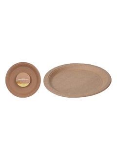 Buy Pack Of 10 Plate Kraft Paper 22.5Cm in UAE