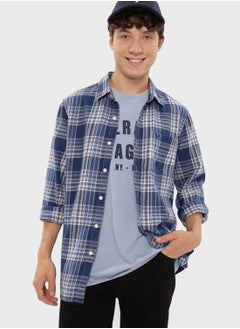 Buy Checked Slim Fit Shirt in Saudi Arabia